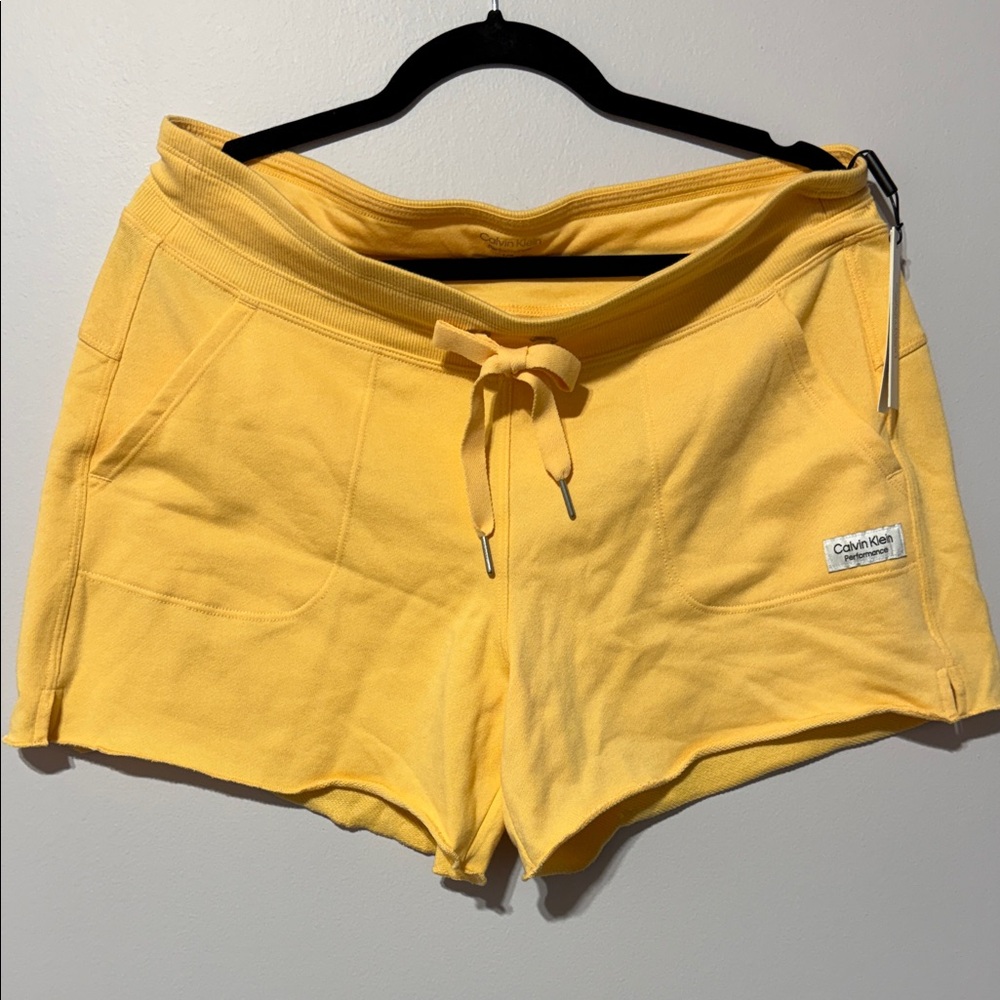 CALVIN KLEIN | NWT Performance French Terry Drawstring Shorts size Large